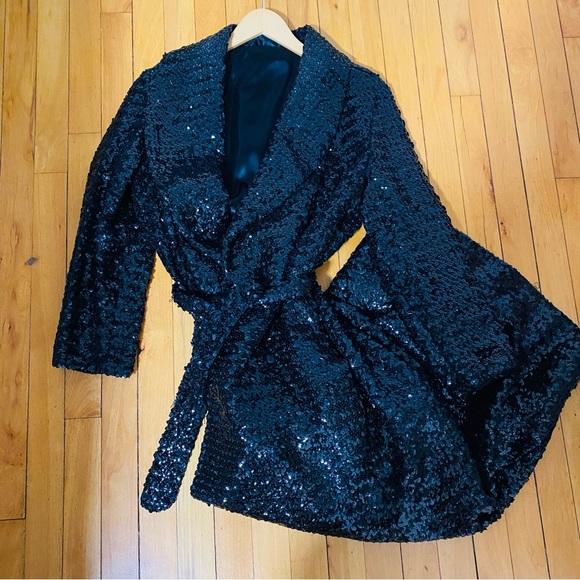 VINTAGE SEQUIN COAT - Picture 3 of 7
